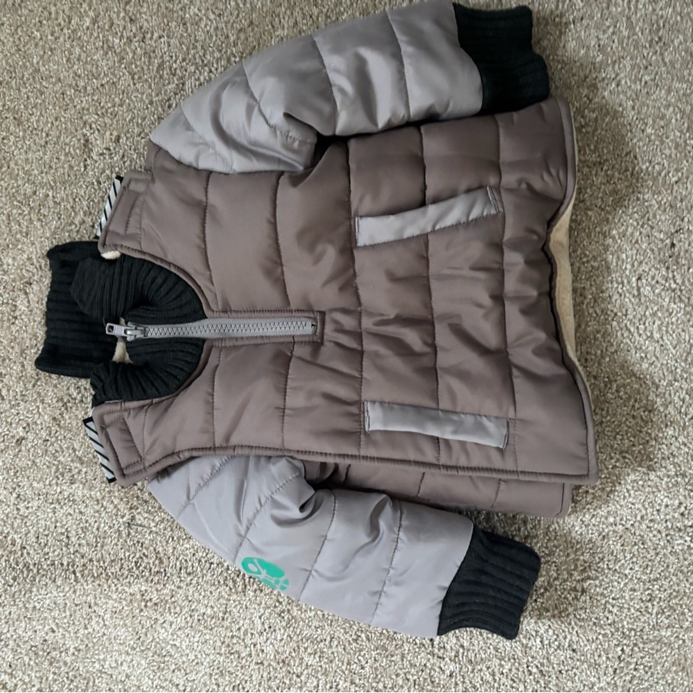 Buckle Kids Jacket - Gray and Black